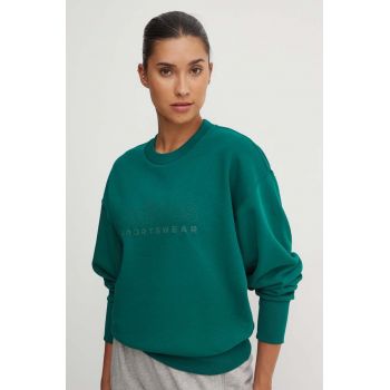 adidas bluza All SZN femei, culoarea verde, neted, IY6844