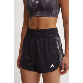 adidas Performance pantaloni scurți de antrenament Pacer culoarea negru, modelator, high waist, IS6738