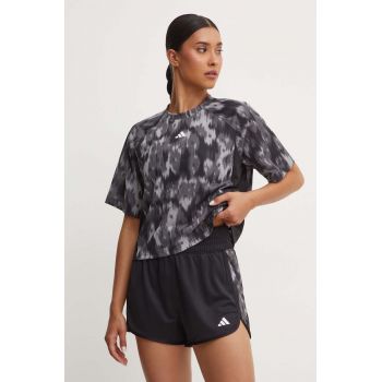 adidas Performance tricou de antrenament culoarea gri, IK5464