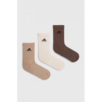 adidas sosete 3-pack culoarea bej, IC1315