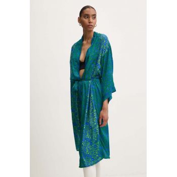 Answear Lab kimono culoarea verde, modelator