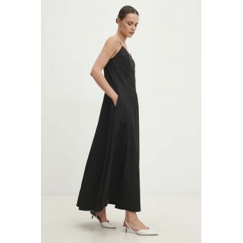 Answear Lab rochie culoarea negru, maxi, evazati