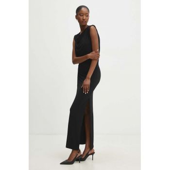 Answear Lab rochie culoarea negru, maxi, mulata