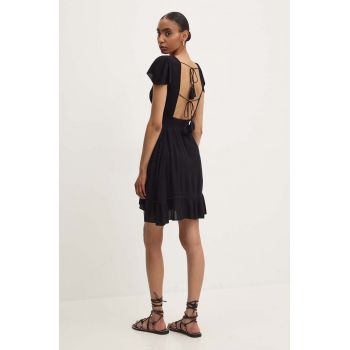 Answear Lab rochie culoarea negru, mini, evazati