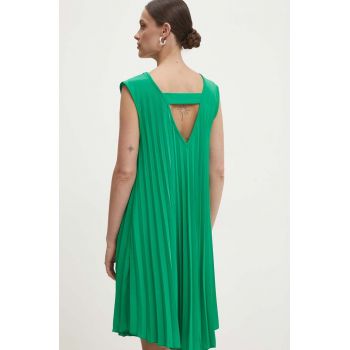 Answear Lab rochie culoarea verde, mini, evazati