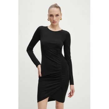 Armani Exchange rochie culoarea negru, mini, mulata, 6DYADA YJEAZ