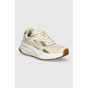 EA7 Emporio Armani sneakers culoarea bej, XK382.X8X178