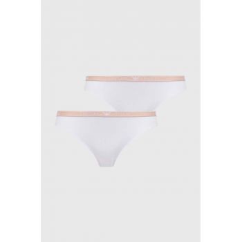 Emporio Armani Underwear chiloti 2-pack culoarea alb, 163334 4F223