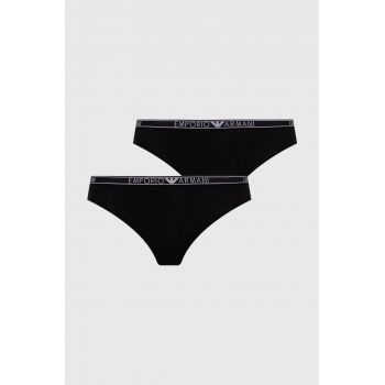 Emporio Armani Underwear chiloti 2-pack culoarea negru, 163334 4F223