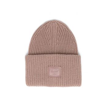 Herschel caciula Juneau Beanie culoarea roz, din tricot gros