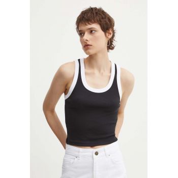 Hollister Co. top femei, culoarea negru