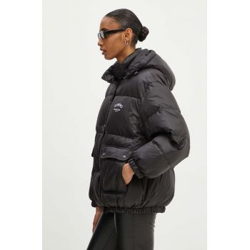 Iceberg geaca de puf femei, culoarea negru, de iarna, oversize, J041 6405