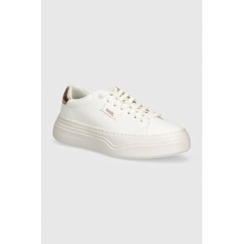 Karl Lagerfeld sneakers KONVERT culoarea alb, KL63420