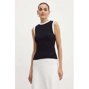 Karl Lagerfeld top femei, culoarea negru, 245W2007