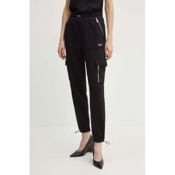 MICHAEL Michael Kors pantaloni de trening din bumbac culoarea negru, neted, MT430P24MY