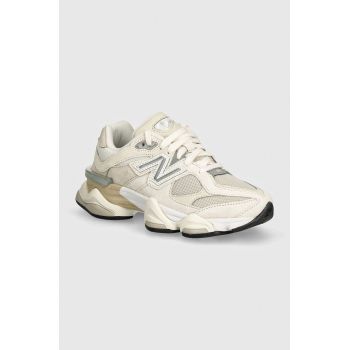 New Balance sneakers 9060 culoarea bej, U9060WHT