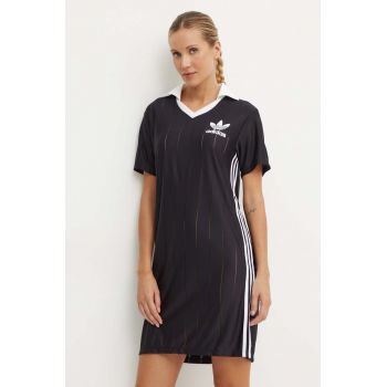 adidas Originals rochie culoarea negru, mini, drept, IX5510