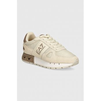 EA7 Emporio Armani sneakers culoarea bej, XK354.X8X151