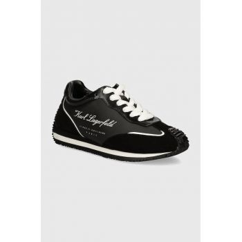 Karl Lagerfeld sneakers VELOCETTE culoarea negru, KL63914