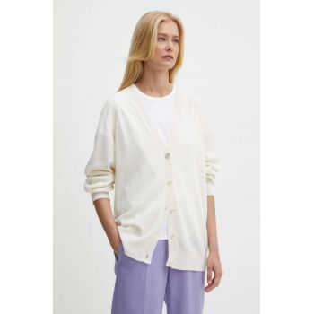 Max Mara Leisure cardigan din lana culoarea bej, light, 2426346018600