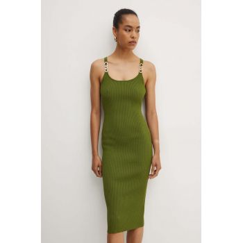 MICHAEL Michael Kors rochie culoarea verde, mini, mulata, MT482IL33D