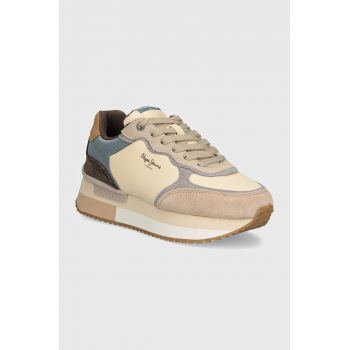 Pepe Jeans sneakers PLS60025 culoarea bej, RUSPER MANIA