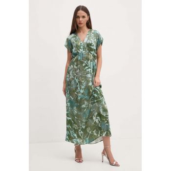 Sandro Ferrone rochie culoarea verde, maxi, evazati, SFS32XBDMORISIA