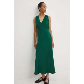 Weekend Max Mara rochie culoarea verde, maxi, evazati, 2425226011600