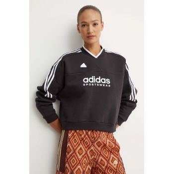 adidas bluza Tiro femei, culoarea negru, neted, IX3779