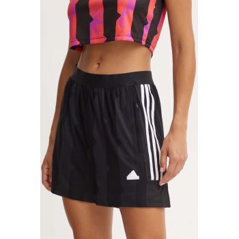 adidas pantaloni scurti Tiro femei, culoarea negru, modelator, high waist, IX3502