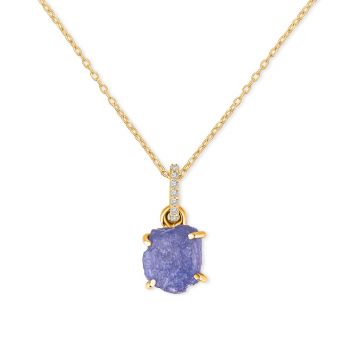 Colier din argint Golden Piece of Tanzanite