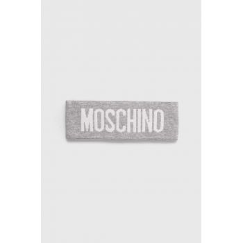 Moschino bentita din lana culoarea negru ieftin