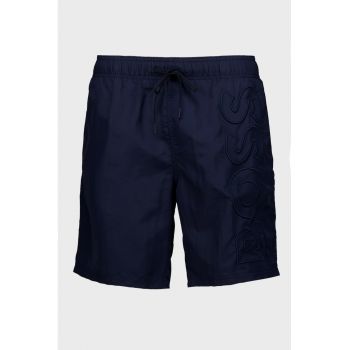 Pantaloni scurti de baie cu broderie logo Whale