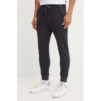 adidas pantaloni de trening culoarea gri, melanj, IW6357