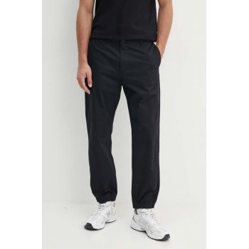 Armani Exchange pantaloni barbati, culoarea negru, 6DZP23 ZN4TZ