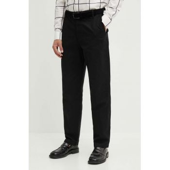 Armani Exchange pantaloni de bumbac culoarea negru, 6DZPL6 ZN5WZ