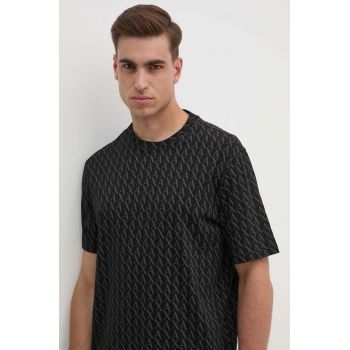 Armani Exchange tricou din bumbac barbati, culoarea negru, modelator, 8NZTCW ZJH4Z