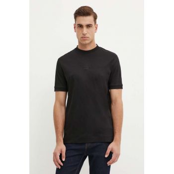 BOSS tricou din bumbac x Porsche barbati, culoarea negru, neted, 50518631