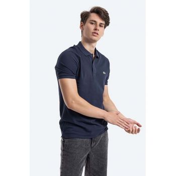 Lacoste polo de bumbac PH4012 166 culoarea bleumarin, uni PH4012.166-166