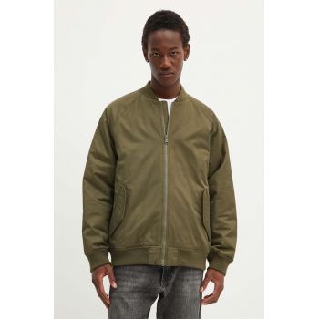 Levi's geaca bomber barbati, culoarea verde, de iarna, oversize, A4418