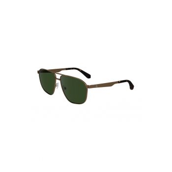 Ochelari de soare aviator cu rama metalica