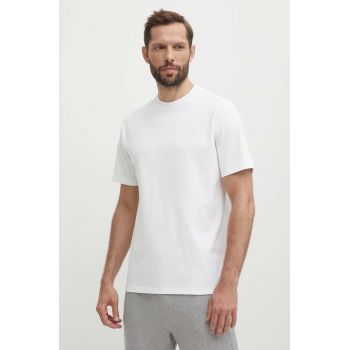 Puma tricou din bumbac bărbați, culoarea bej, uni 624009