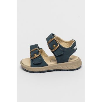 Sandale de piele nabuc cu velcro