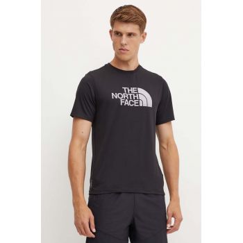 The North Face tricou sport 24/7 Easy culoarea negru, neted, NF0A895KJK31