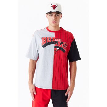 Tricou colorblock cu Chicago Bulls NBA