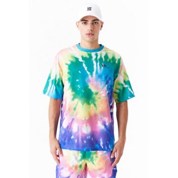 Tricou supradimensionat cu model tie-dye