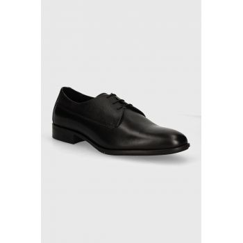 BOSS pantofi de piele Colby barbati, culoarea negru, 50523041