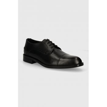 BOSS pantofi de piele Tayil barbati, culoarea negru, 50523070