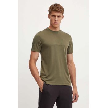 EA7 Emporio Armani tricou barbati, culoarea verde, cu imprimeu, PJUJZ.6DPT71