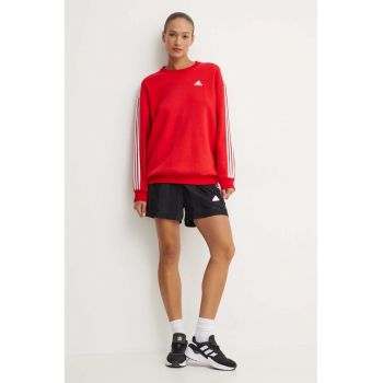 adidas bluza Essentials femei, culoarea rosu, cu imprimeu, IY1734